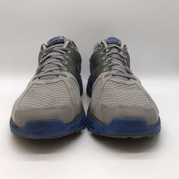 Nike Lunarglide 2+ Sneakers Men's 12 Gray & Blue 407648-099 Lace Up Running Shoe - Picture 2 of 13